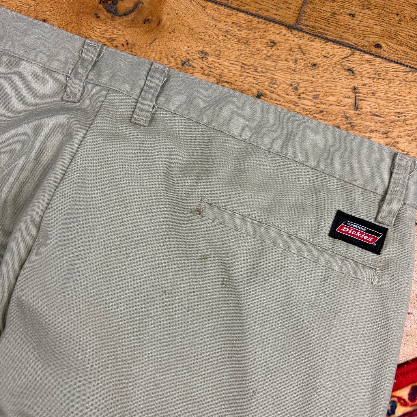 Vintage Dickies 874 Cream Baggy Skate Trousers - 38