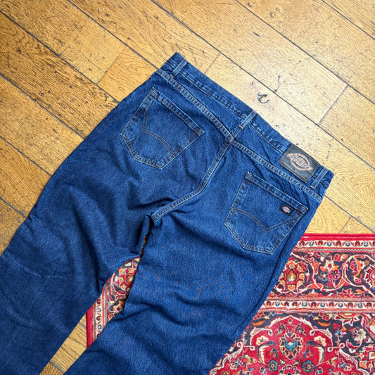 Vintage Dickies Workwear Carpenter Baggy Blue Jeans - 42R