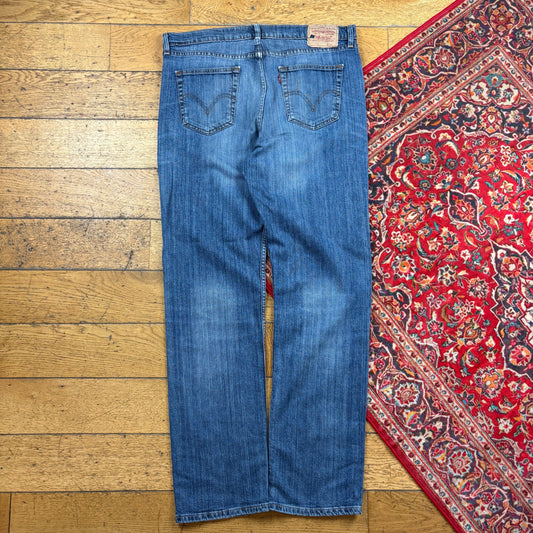 Vintage Levis Straight Blue Denim Jeans - 38