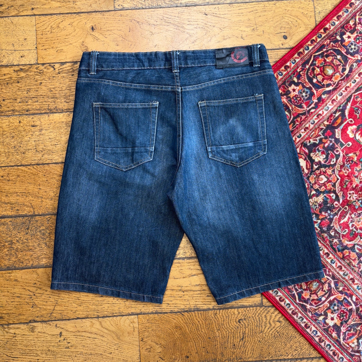 Vintage Ecko UNLTD Embroidered Blue Hip Hop Baggy Shorts Jorts - 36