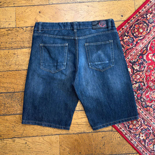 Vintage Ecko UNLTD Embroidered Blue Hip Hop Baggy Shorts Jorts - 36