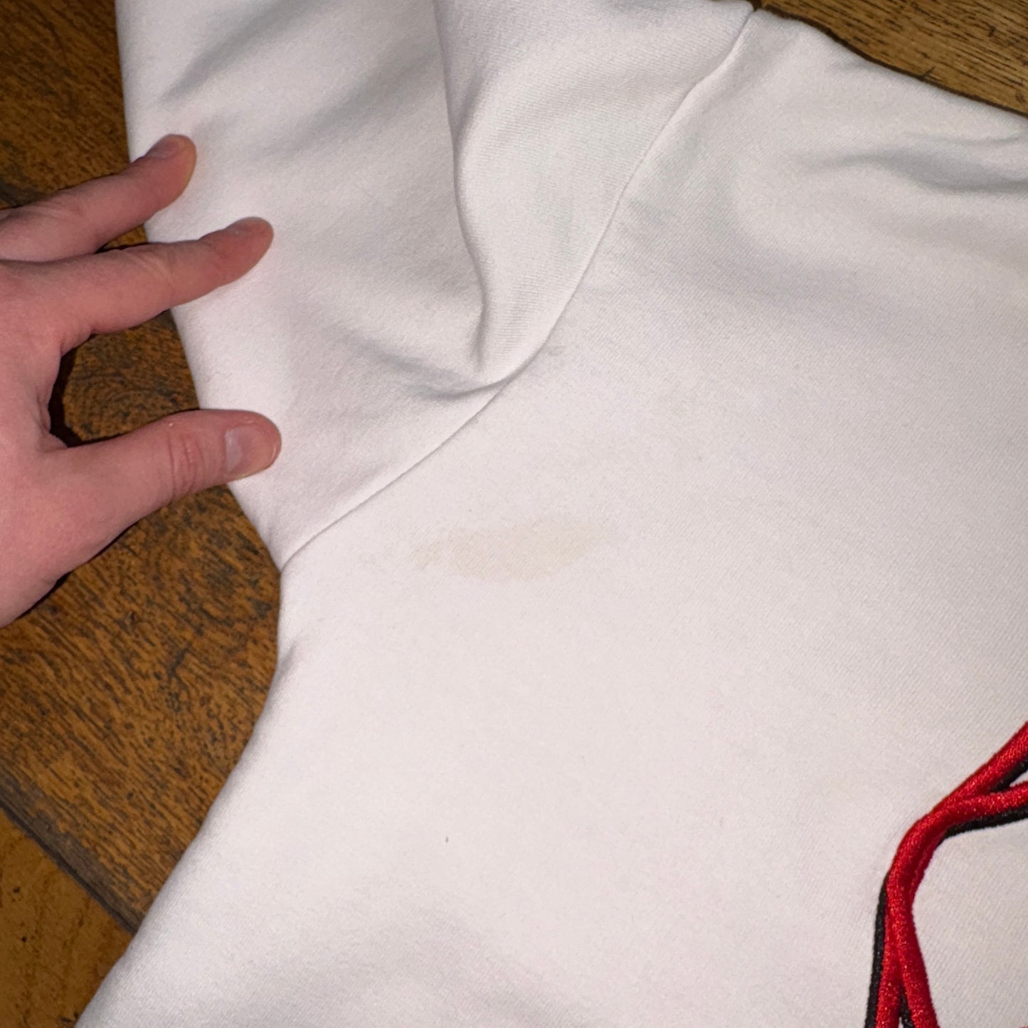 Vintage Karl Kani White Hip Hop Embroidered Hoodie Sweatshirt - S