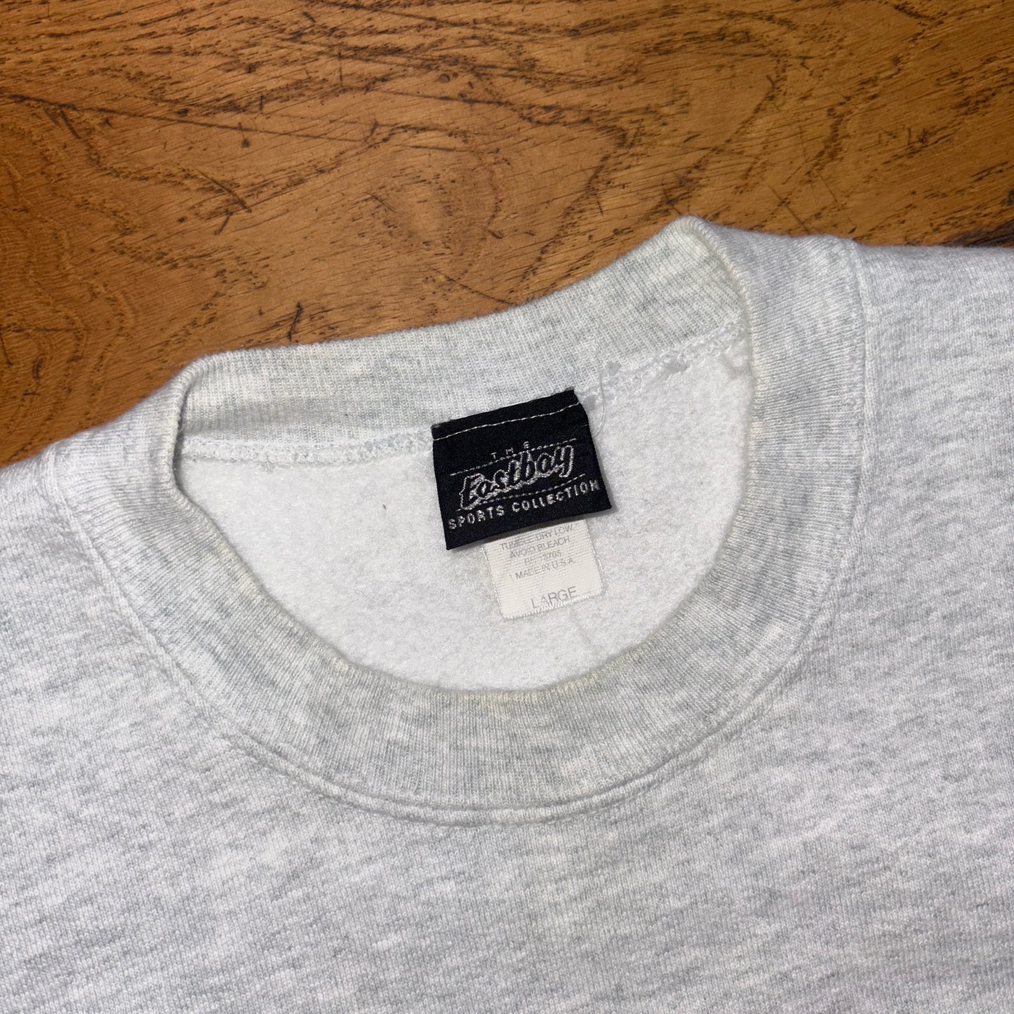 Vintage 90s USA College Varsity Grey Sweatshirt - L