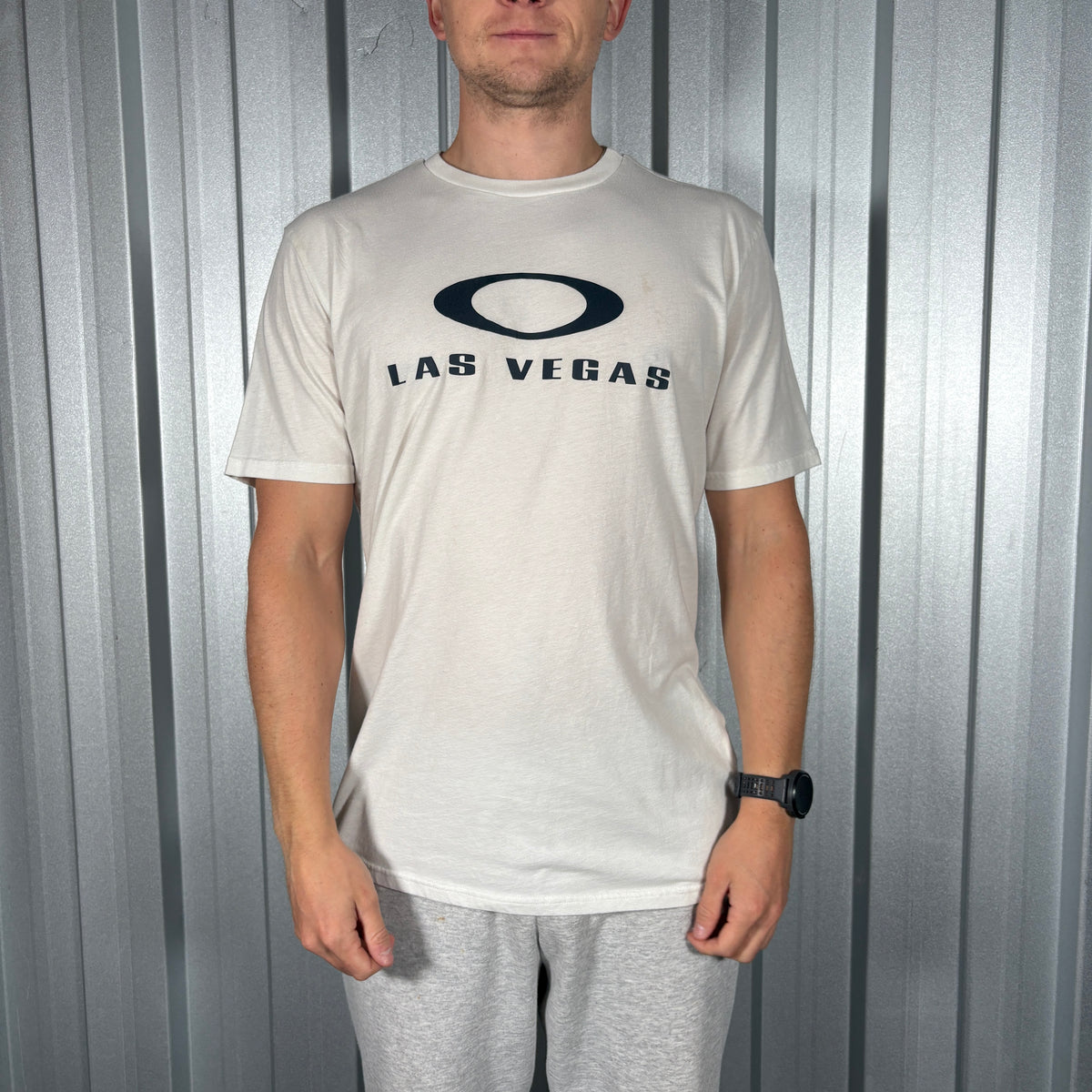 Oakley White Graphic T Shirt - M