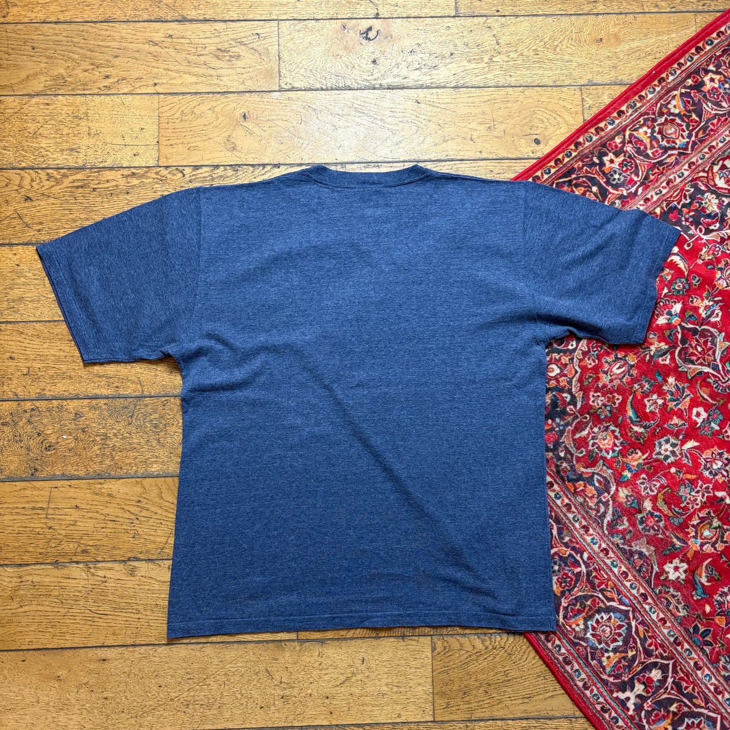 Vintage ASICs Blue Graphic T-Shirt - L