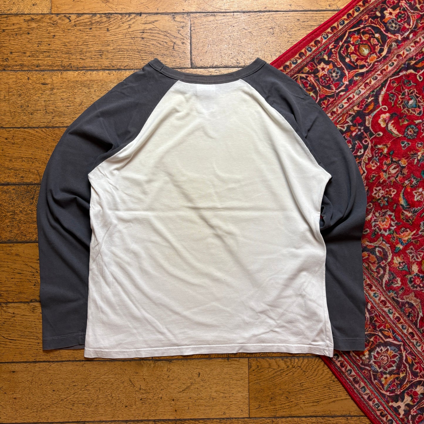 Vintage Carhartt Cream Brown Raglan Long Sleeve Graphic T-Shirt - S