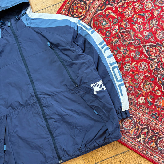 Vintage Animal Surfwear Navy Puffer Jacket Coat - 2XL