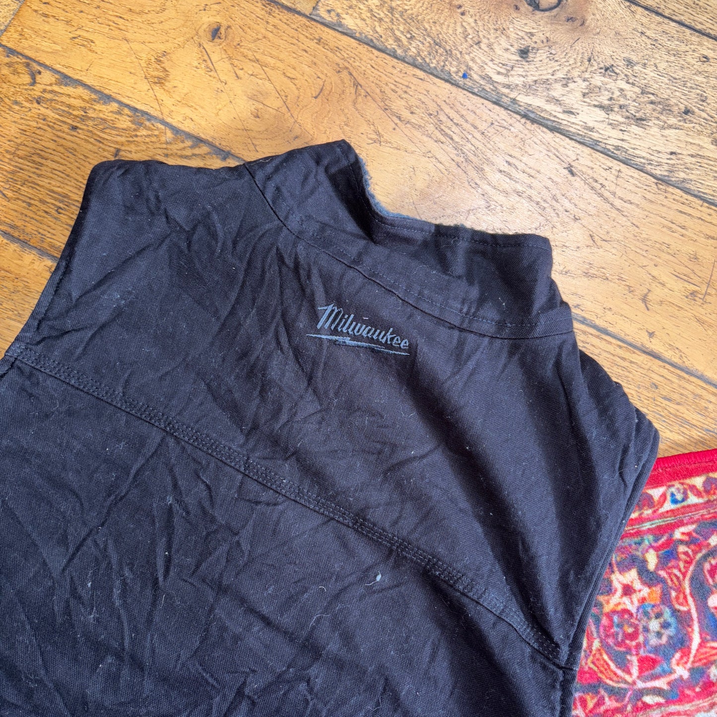 Vintage Milwaukee Black Workwear Carhartt Style Gilet Vest - M