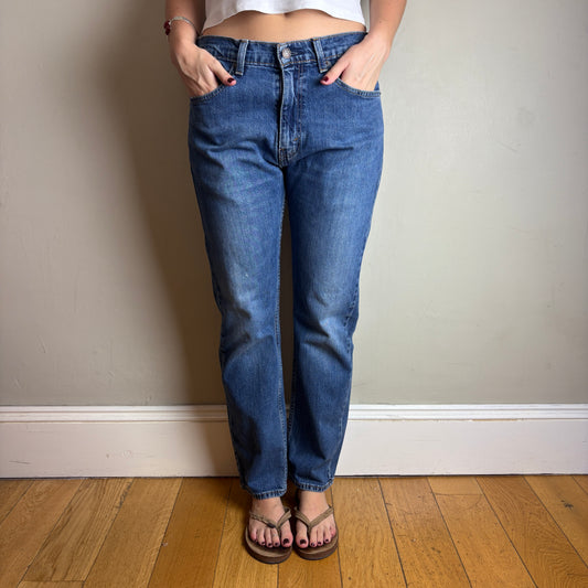 Vintage Levis 505 Straight Blue Denim Jeans - 33S