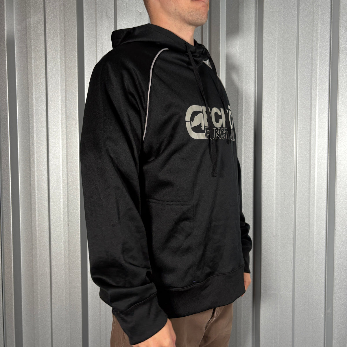 Ecko Unltd Black Hip Hop Y2K Hoodie Sweatshirt - L