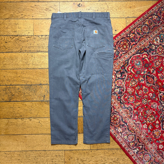 Vintage Carhartt Workwear Carpenter Grey Straight Trousers - 36S