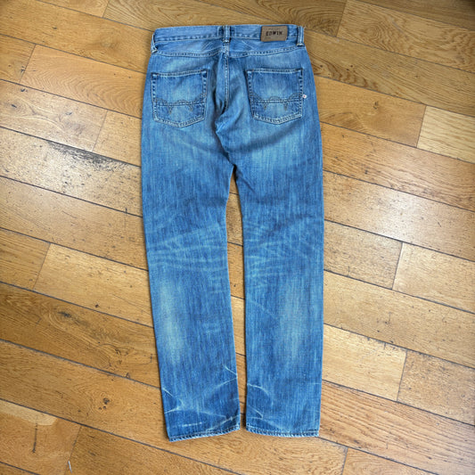 Vintage Edwin Japanese Denim Straight Leg Blue Jeans - 30