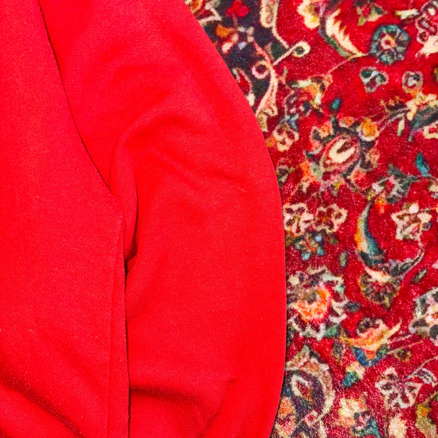 Vintage 90s Adidas Red Quarter Zip Embroidered Sweatshirt - M