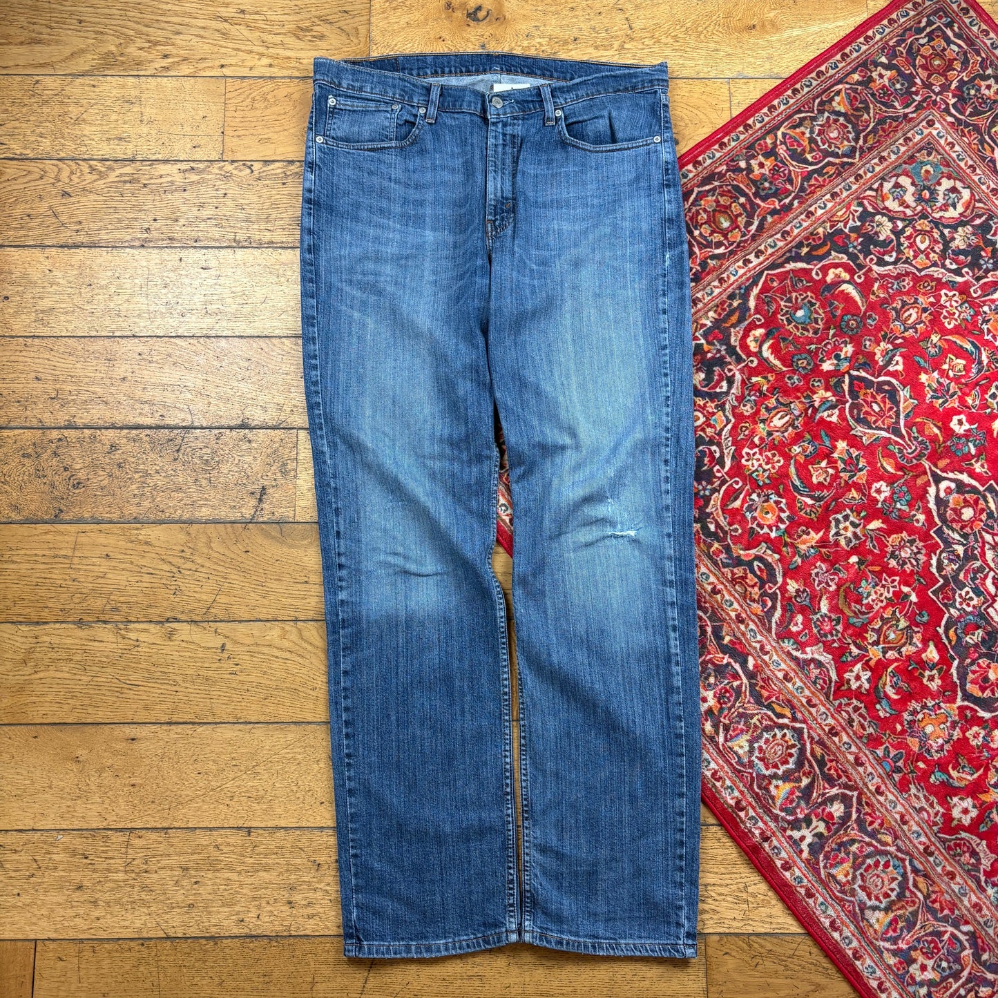 Vintage Levis Straight Blue Denim Jeans - 38