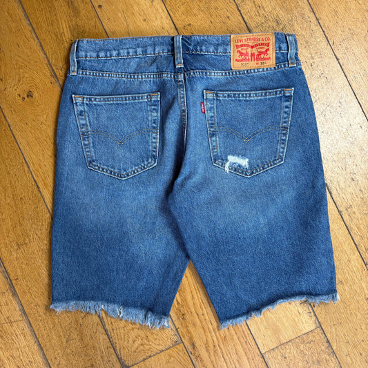 Vintage Levis 511 Slim Blue Denim Shorts - 33