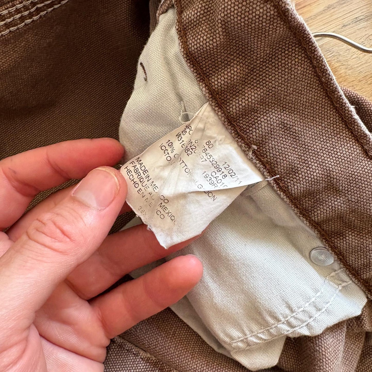Vintage Dickies Brown Workwear Carpenter Baggy Trousers - 36R
