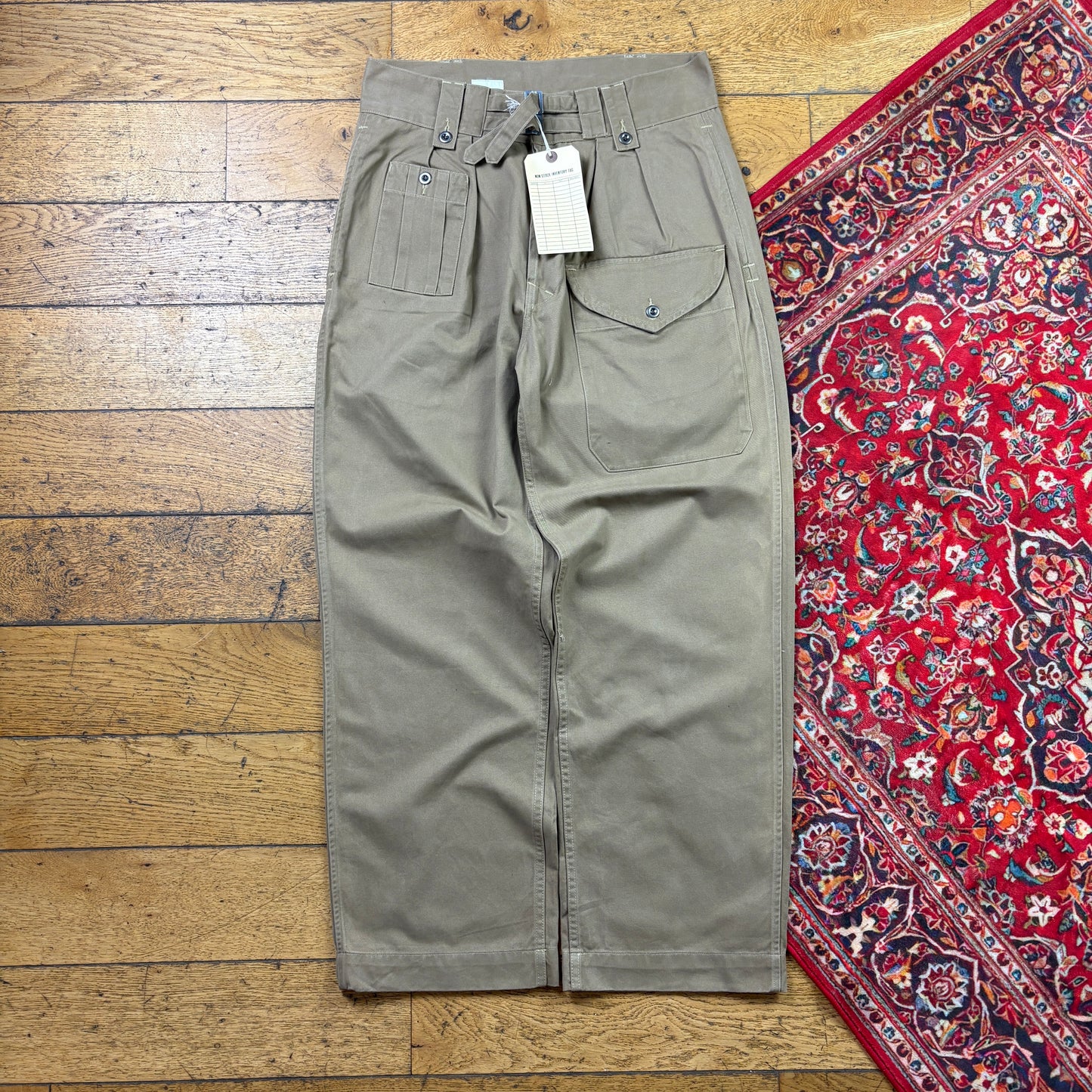 Bronson MFG New Brown Military Fatigue Baggy Workwear Trousers - 34