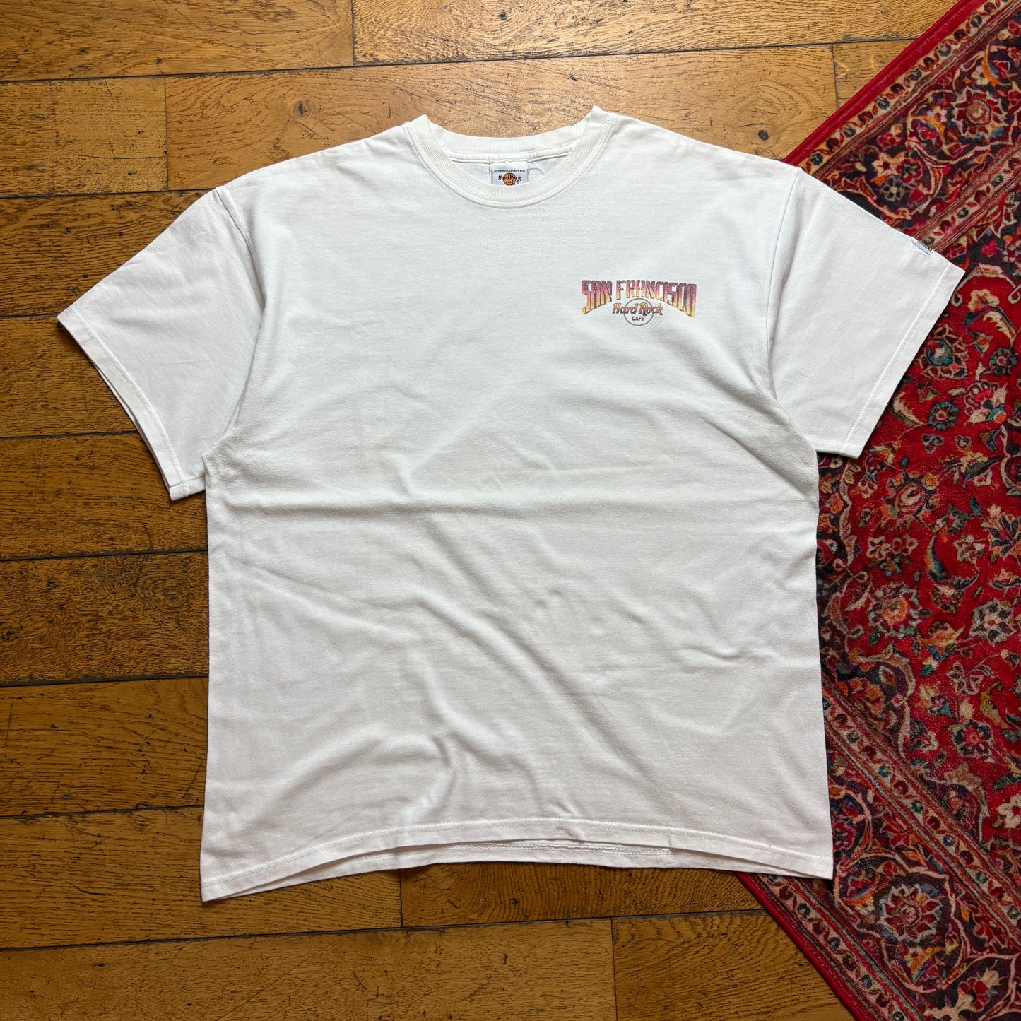 Vintage Hard Rock San Francisco White Heavyweight Graphic T-Shirt - XL