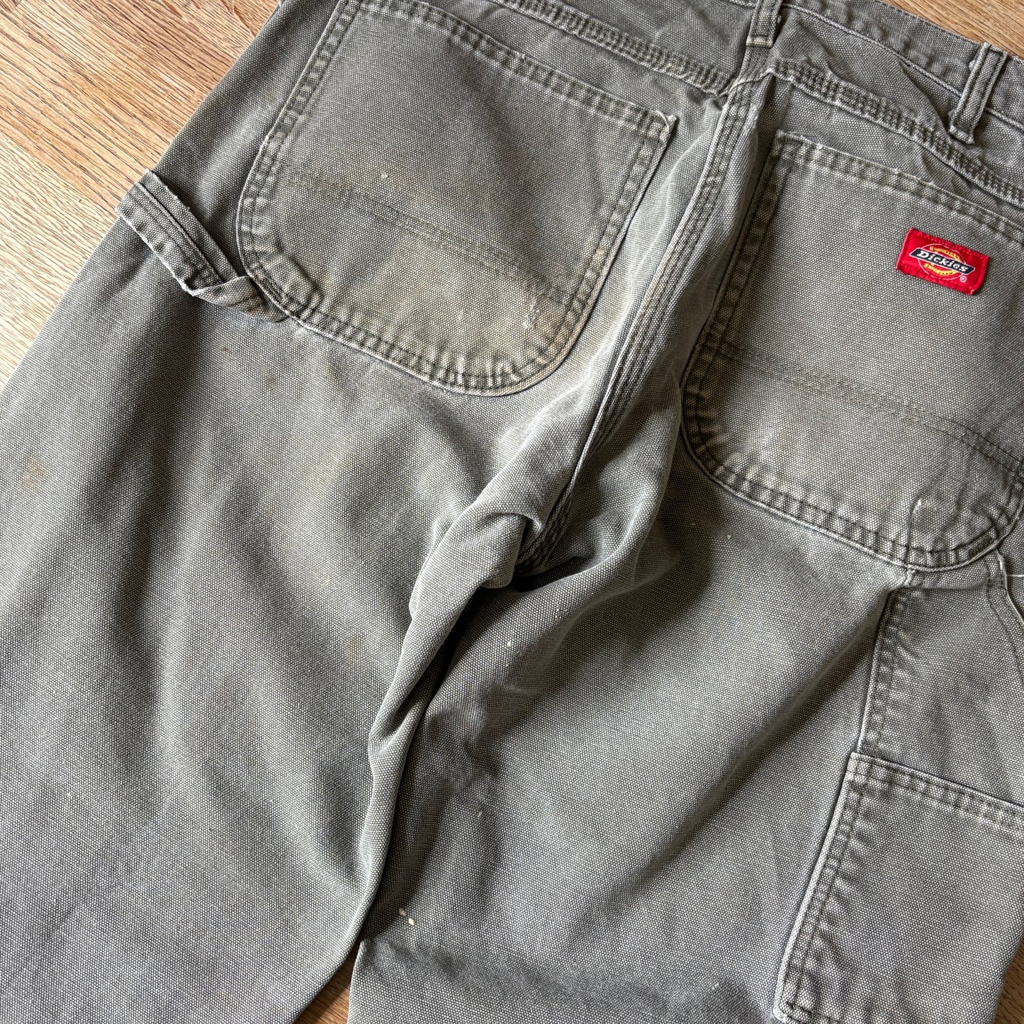 Vintage Dickies Green Workwear Carpenter Baggy Trousers - 33R