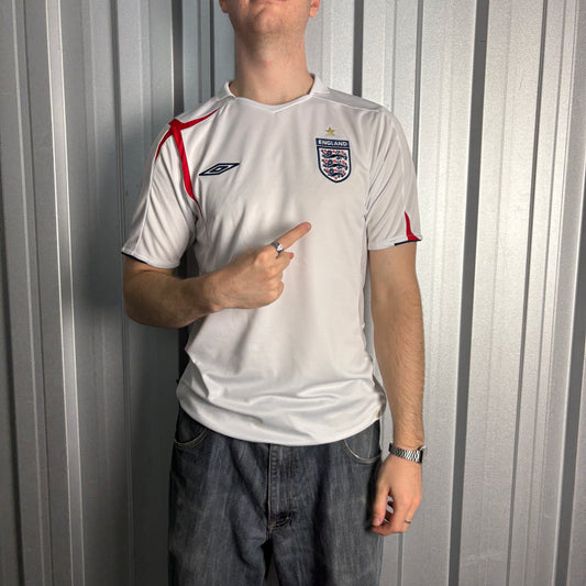 Umbro England White 2006 World Cup Football Shirt - M
