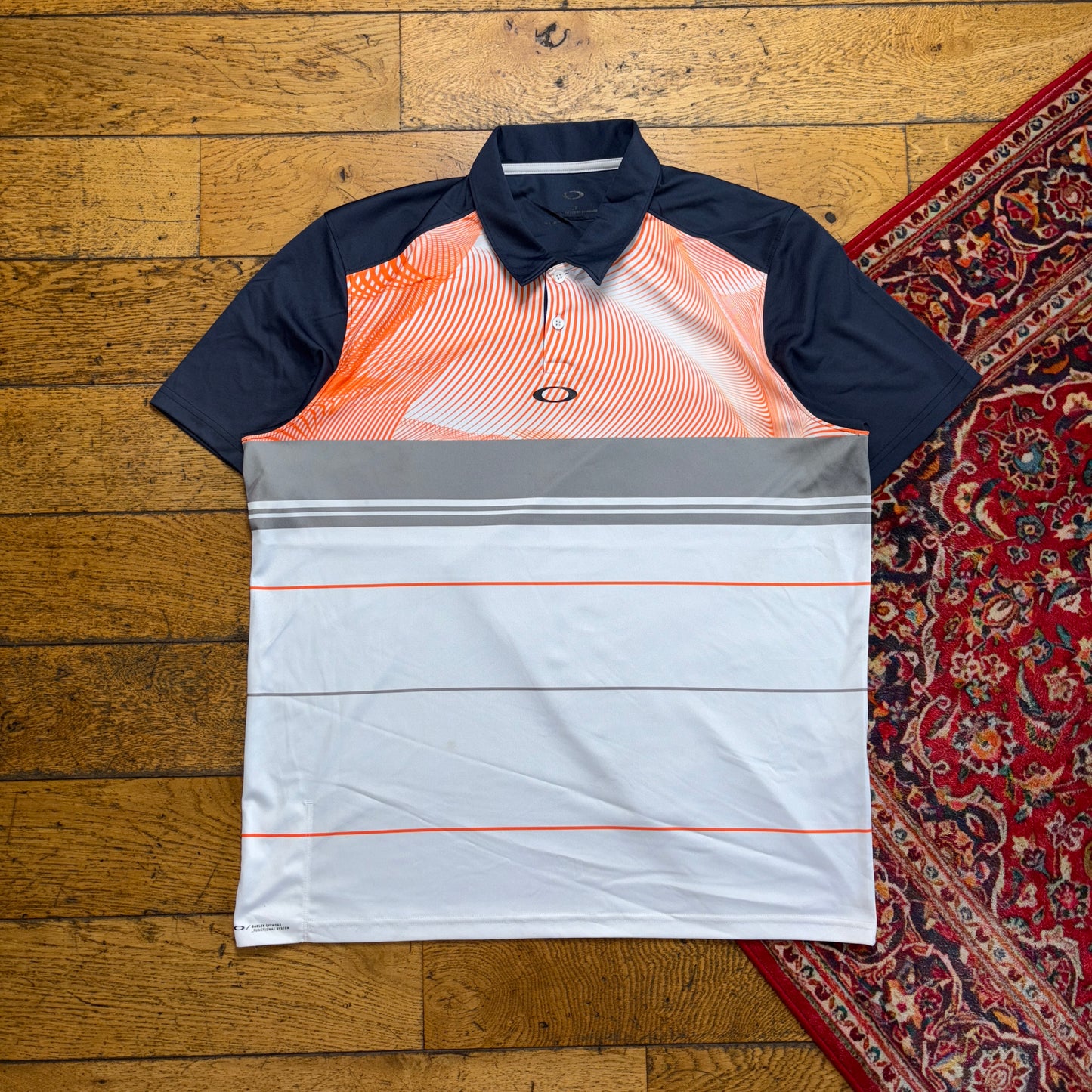 Vintage Oakley Grey Golf Polo Shirt - L