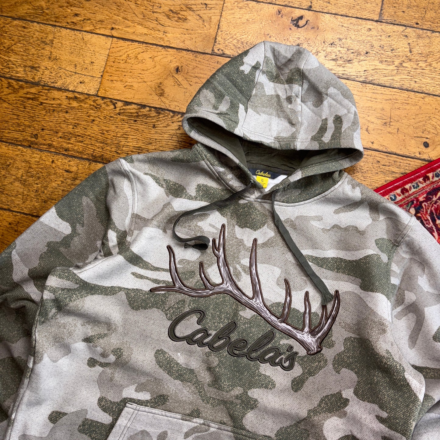 Vintage Realtree Camo Green Hoodie Sweatshirt - XL