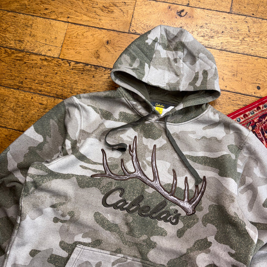 Vintage Realtree Camo Green Hoodie Sweatshirt - XL