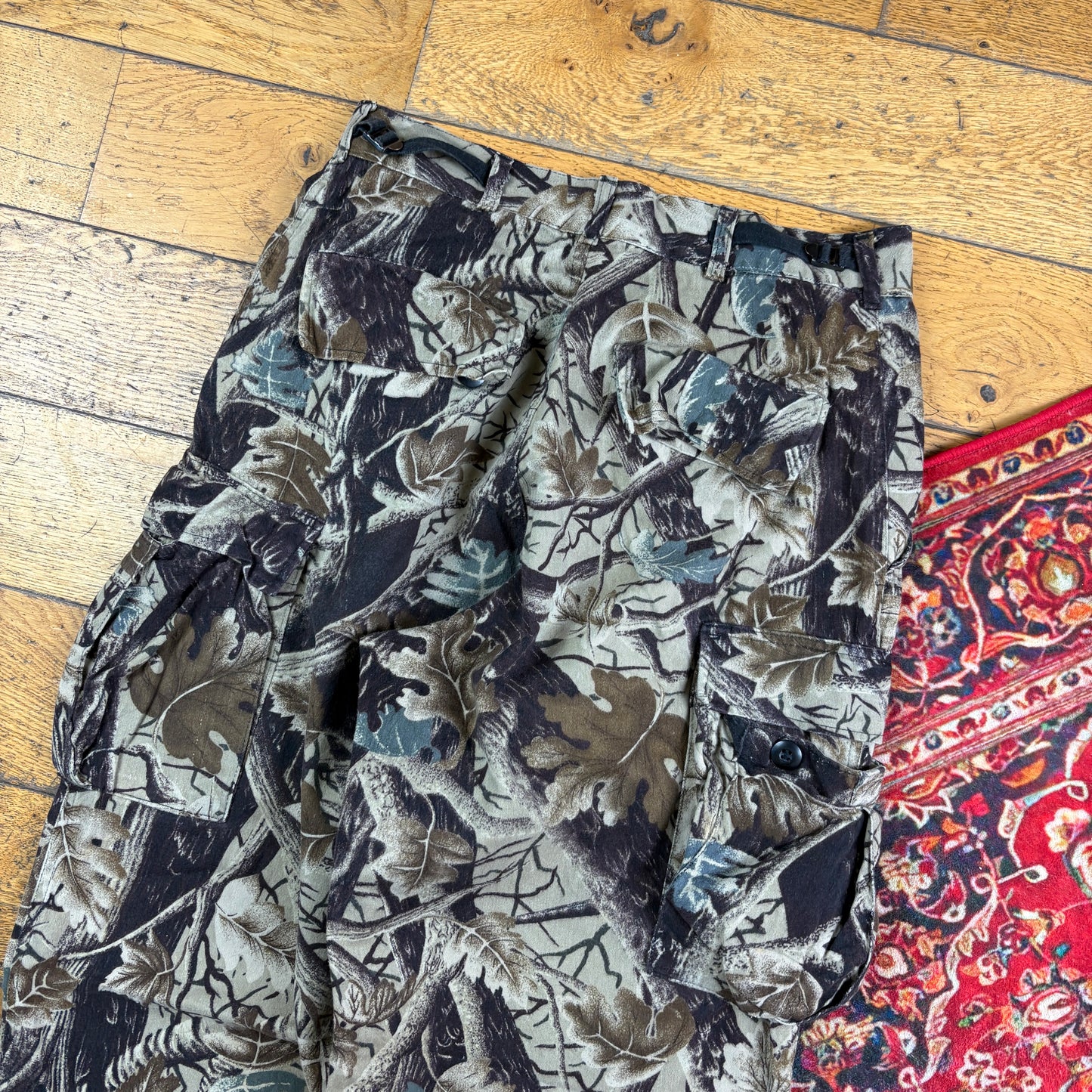 Vintage Real Tree Camo Green Hunting Workwear Trousers - 30