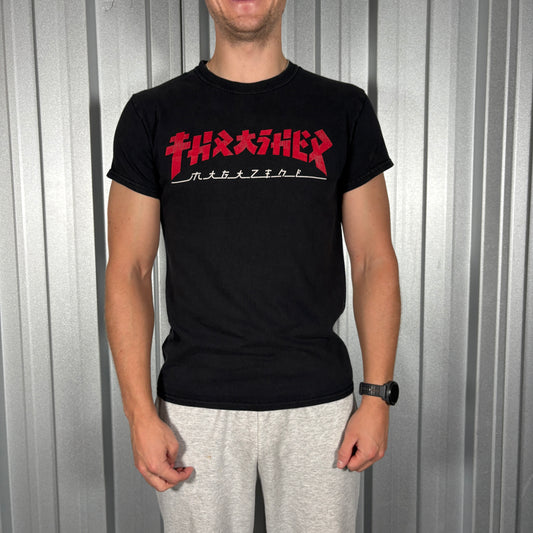 Thrasher Black Skate T-Shirt - XS
