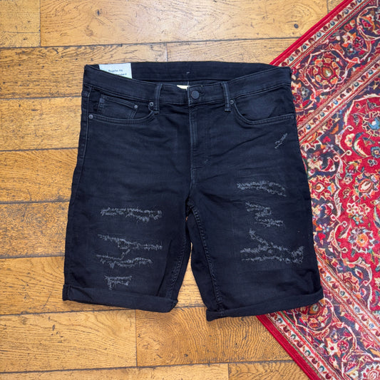H & M Black Denim Shorts - 38