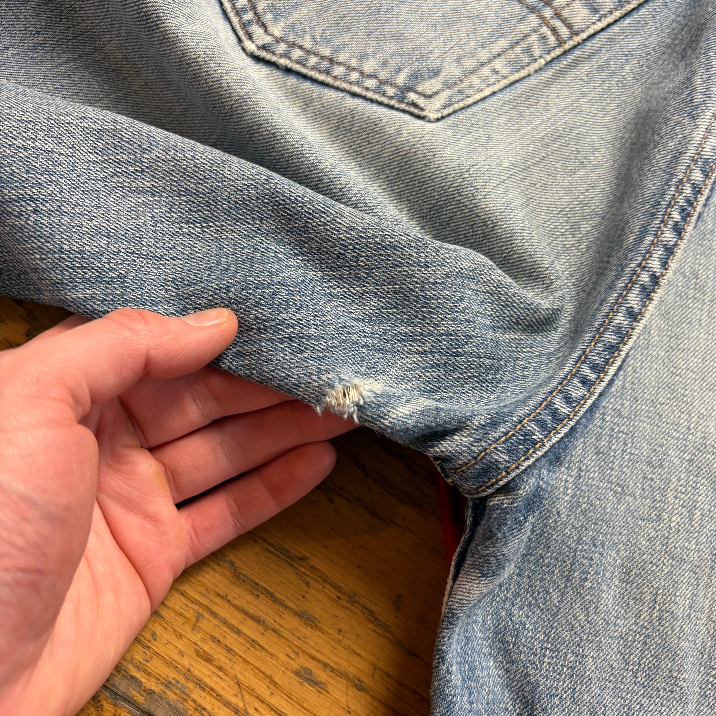 Vintage Levis 501 Straight Blue Denim Jeans - 32R
