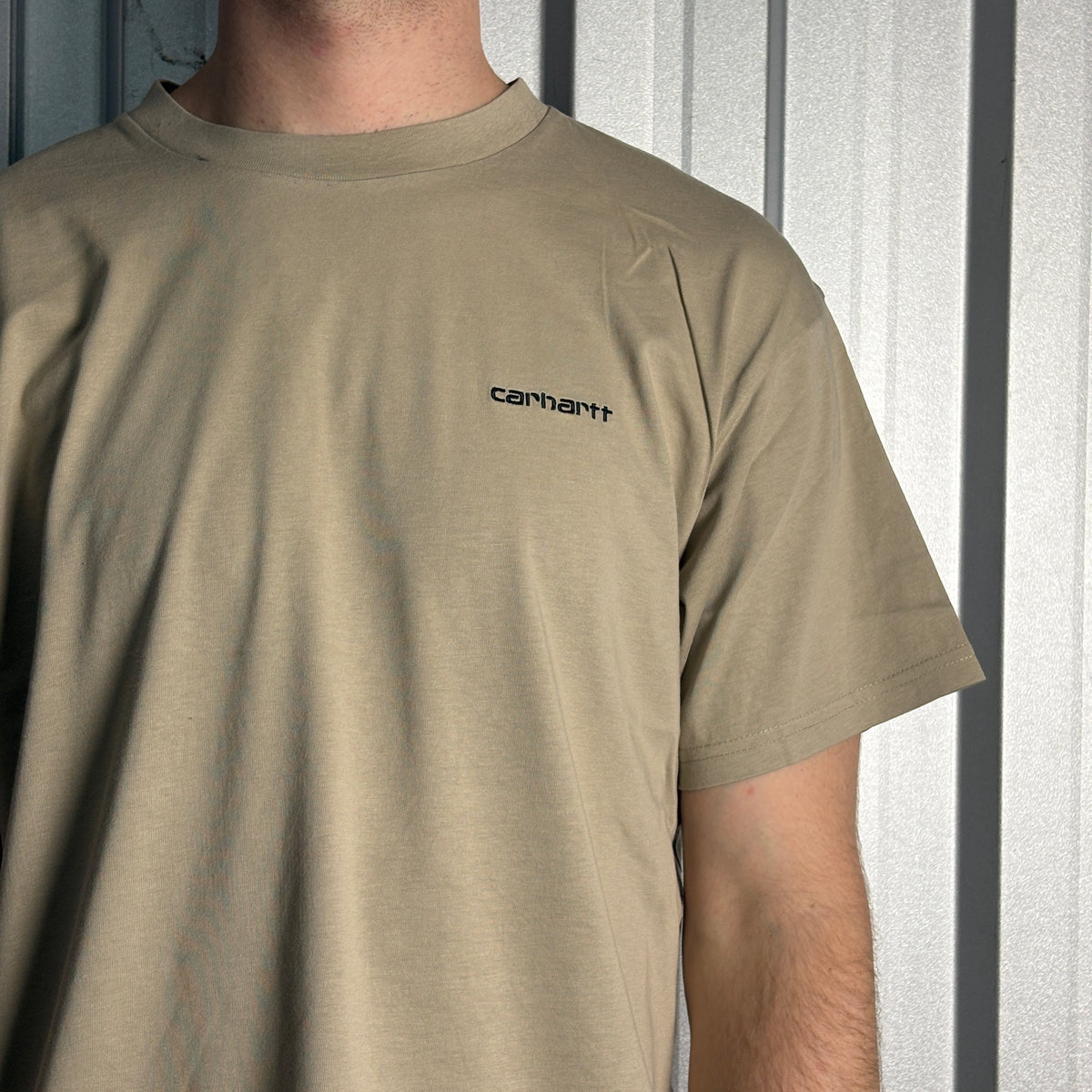 Carhartt Wip Brown Embroidered T-Shirt - M