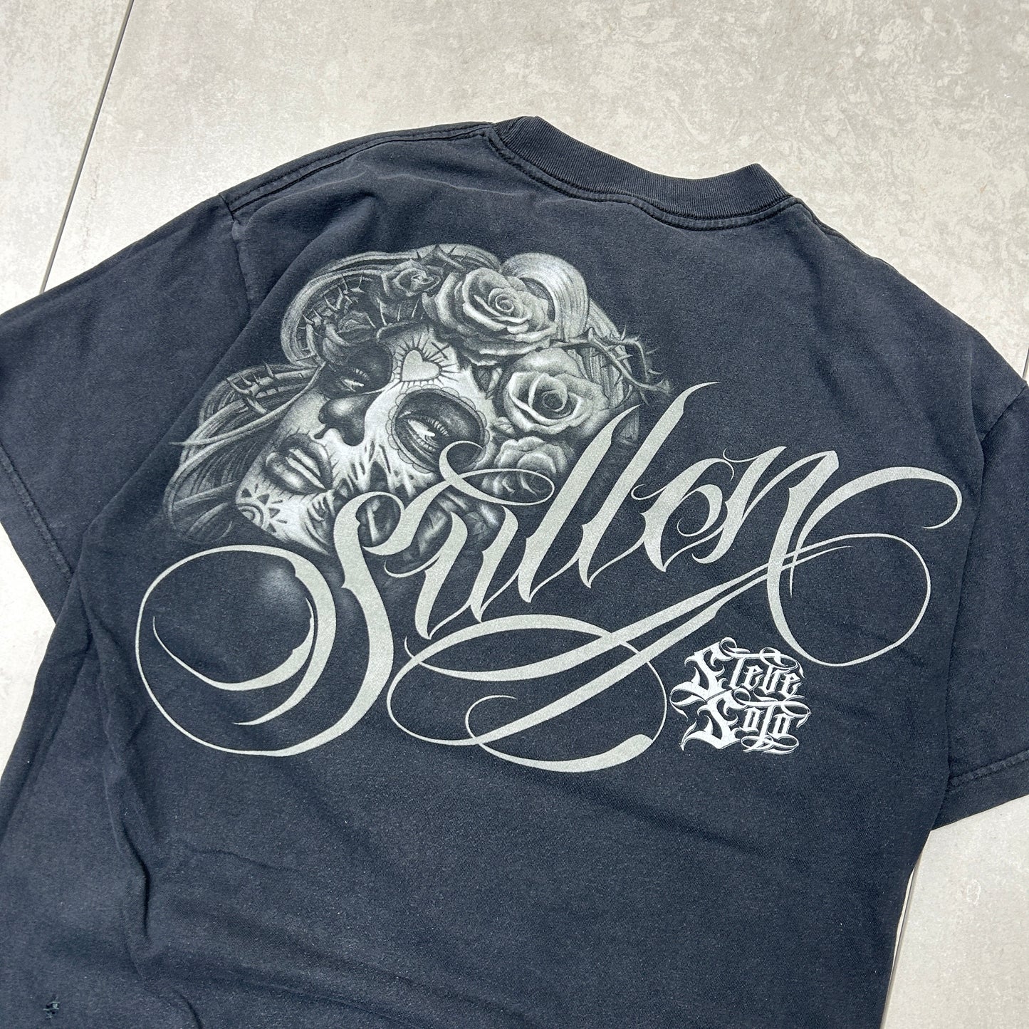 Vintage Tattoo Black Graphic T-Shirt - M