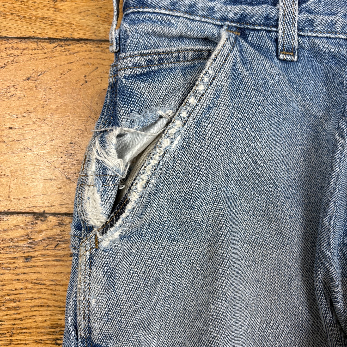 Vintage Carhartt Blue Workwear Carpenter Baggy Jeans - 30