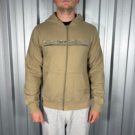 Oakley 00s Green Zip Hoodie Sweatshirt - S