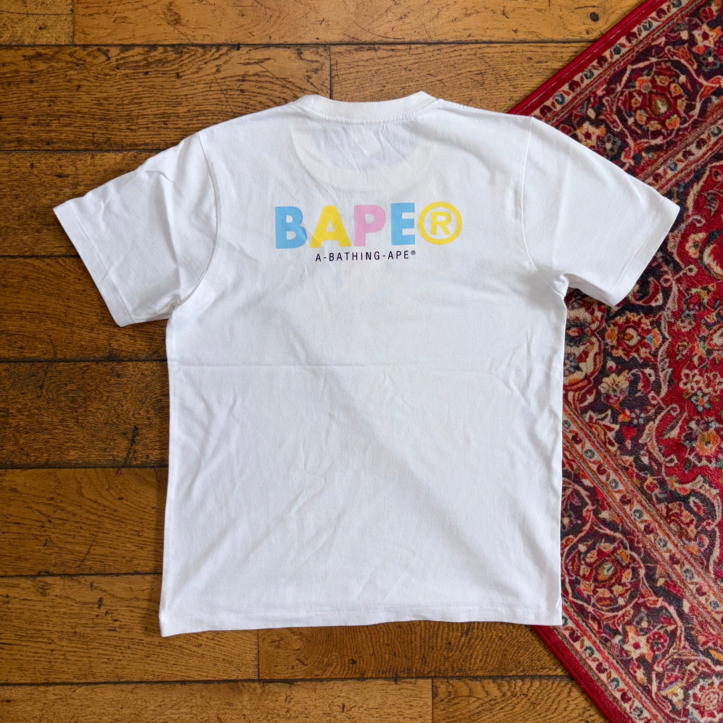 Vintage Bape Bathing Ape White Womens Graphic T-Shirt - S