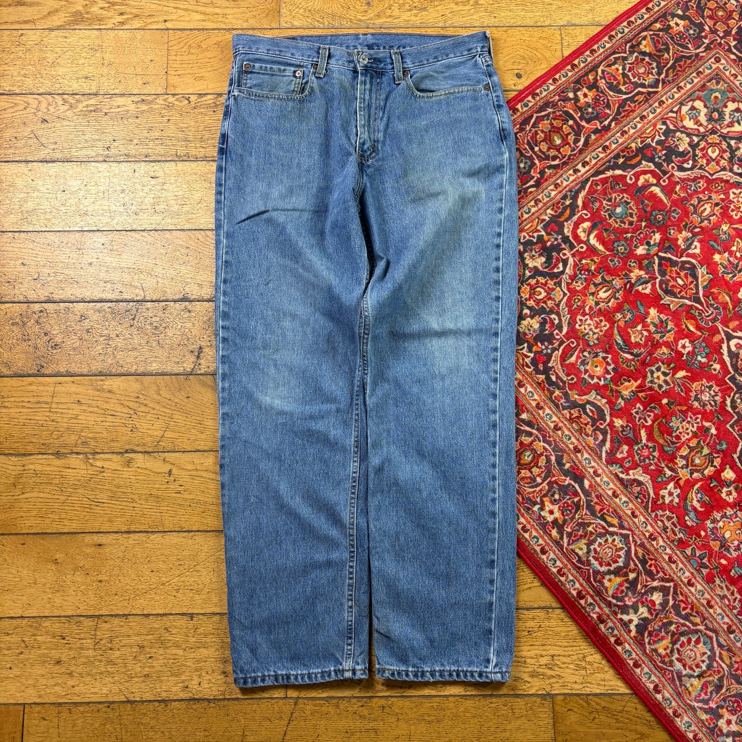 Vintage Levis 550 Baggy Blue Denim Jeans - 36