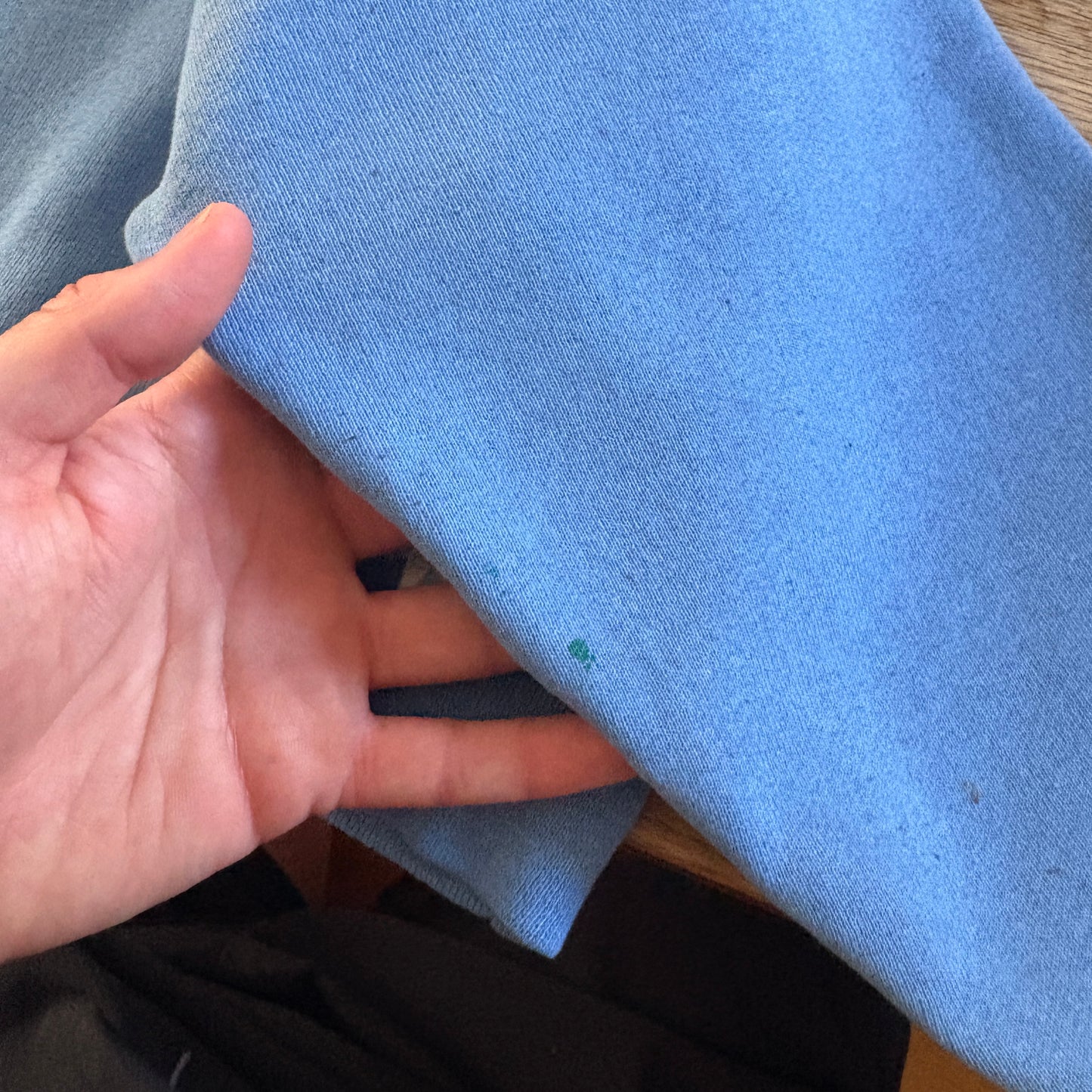 Vintage Russell Athletic Blue Blank Boxy Sweatshirt - M