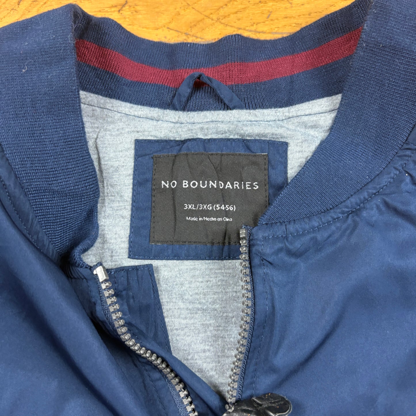 Vintage Navy Blue MA-1 Bomber Jacket - XXXL