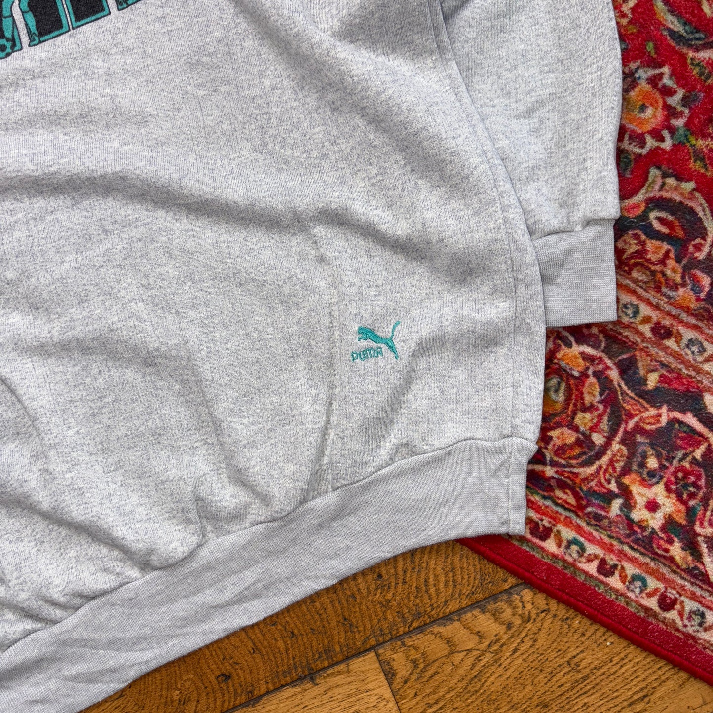 Vintage 90s Puma Grey Sweatshirt - XL