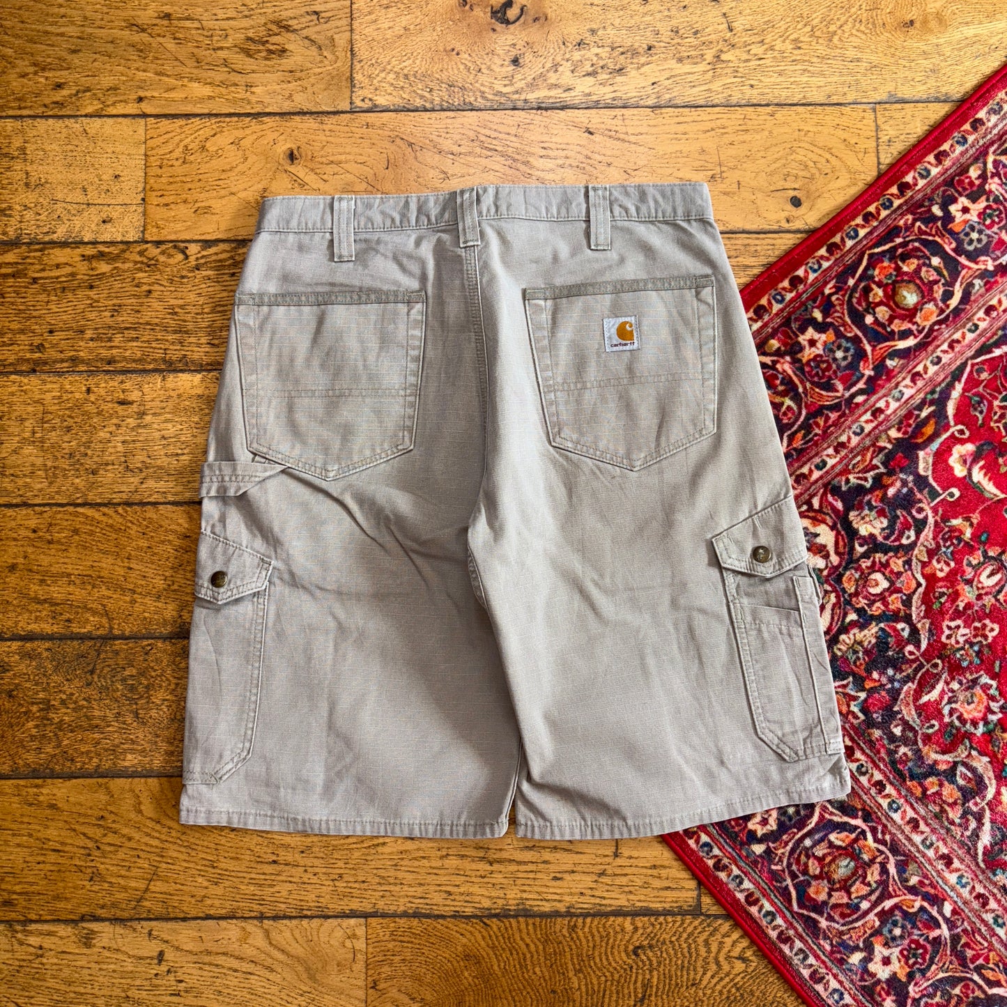 Vintage Carhartt Brown Workwear Baggy Carpenter Shorts - 34