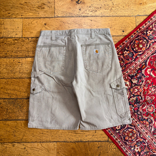 Vintage Carhartt Brown Workwear Baggy Carpenter Shorts - 34