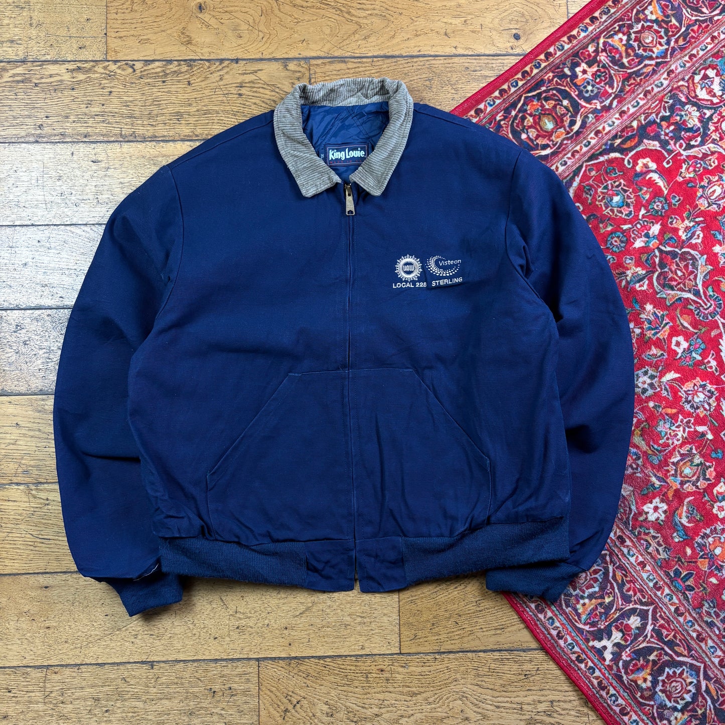 Vintage Navy Workwear Carhartt Santa Fe Style Jacket - XL