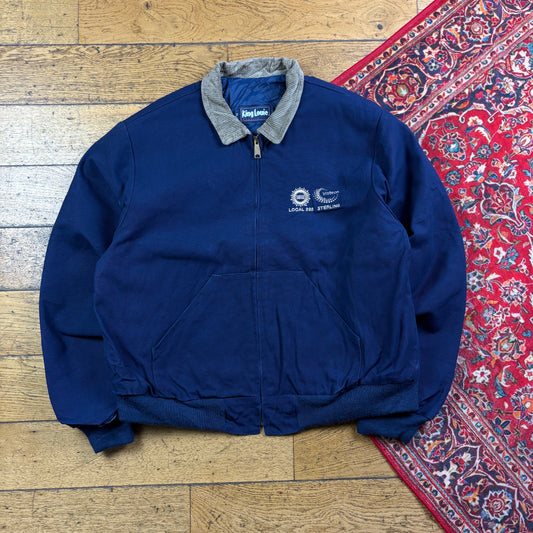 Vintage Navy Workwear Carhartt Santa Fe Style Jacket - XL