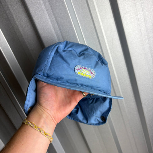 Diadora Blue 90s Puffer Trucker Cap Hat