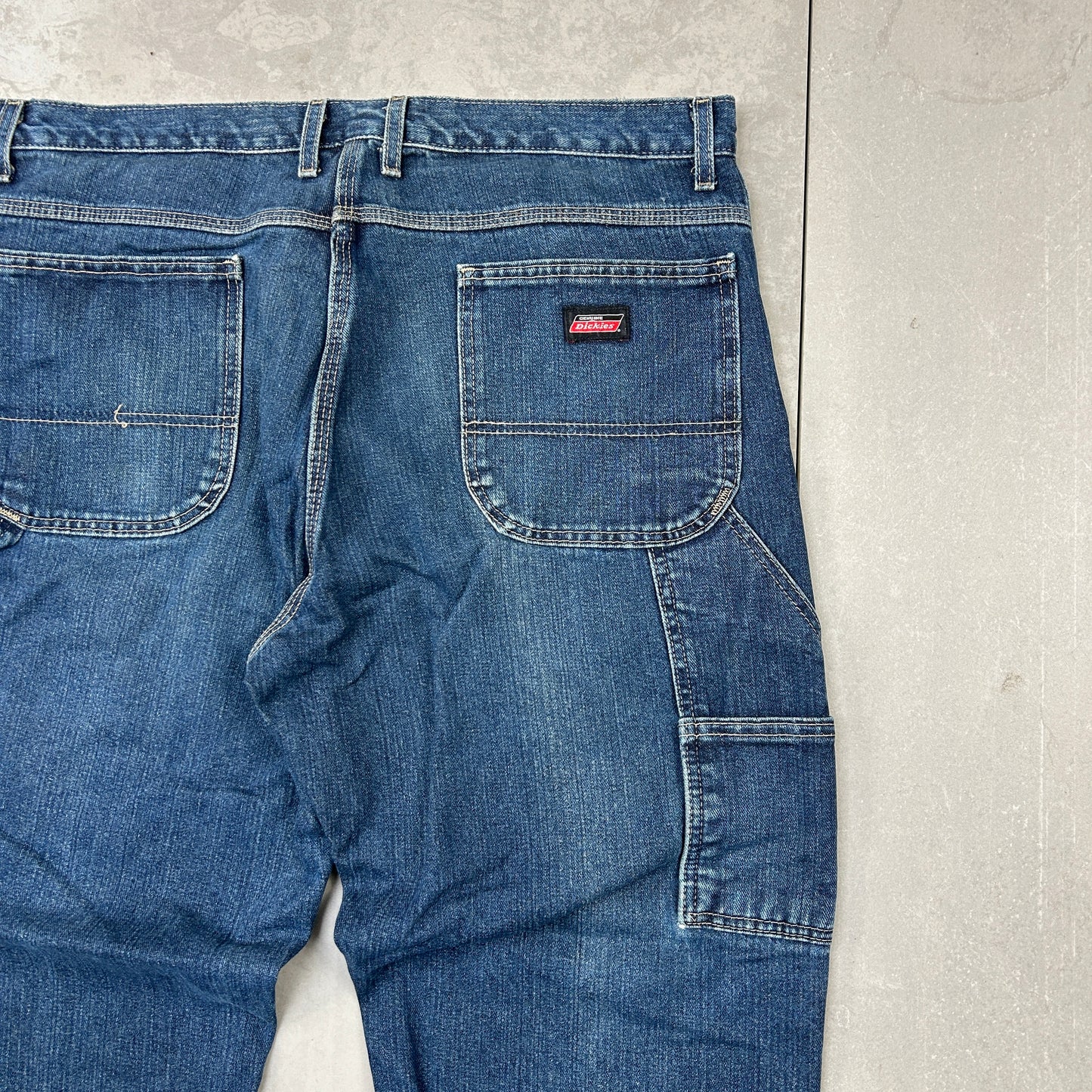 Vintage Dickies Blue Workwear Carpenter Baggy Jeans - 40
