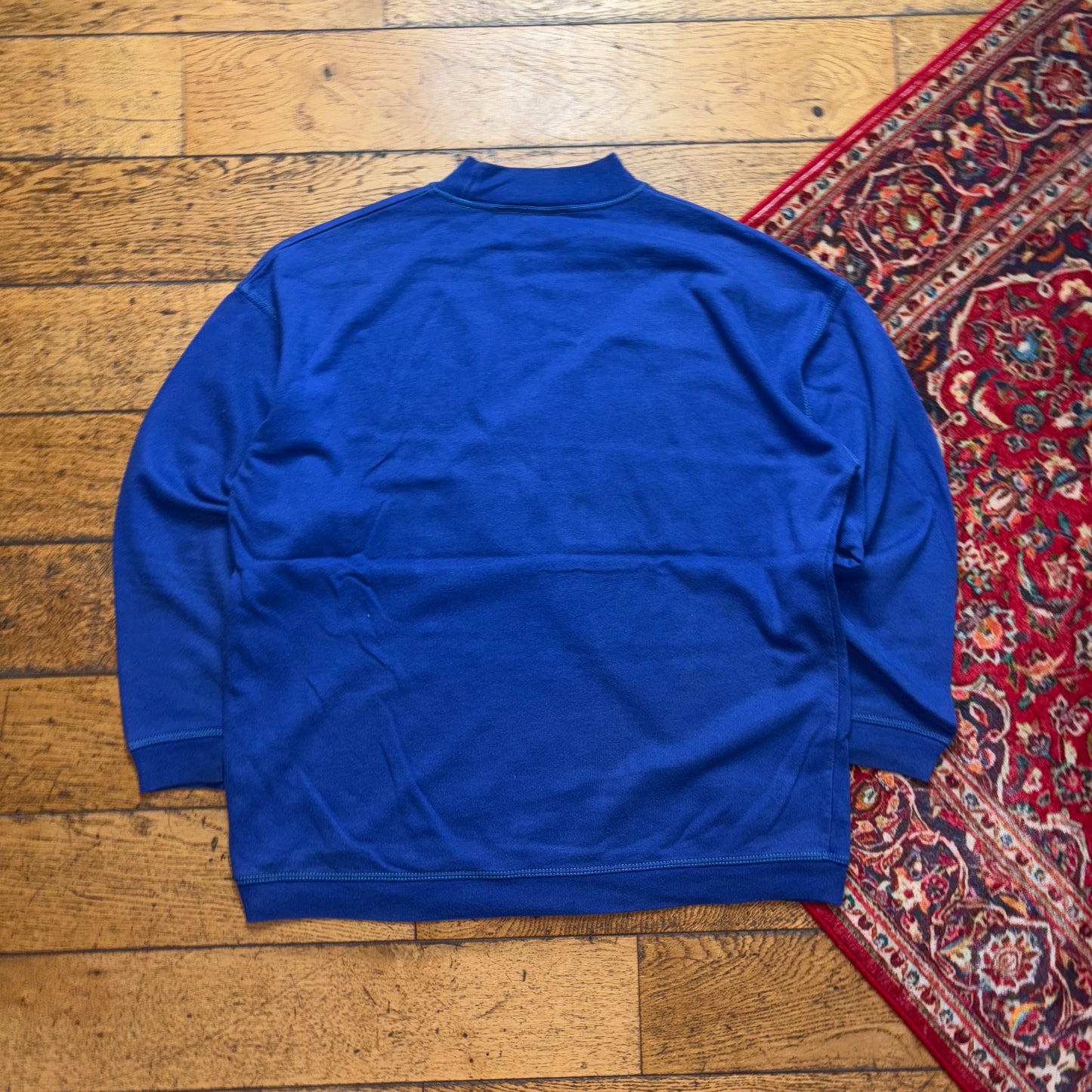 Vintage 90s Ski Snow Blue Graphic Sweatshirt - XL