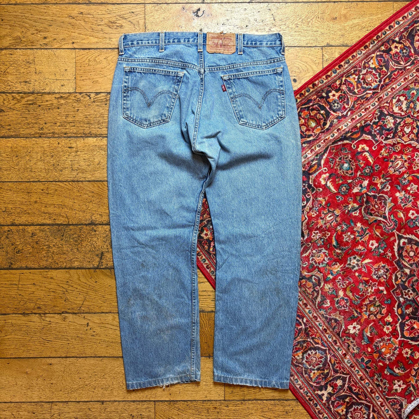Vintage Levis 505 Straight Blue Denim Jeans - 38S
