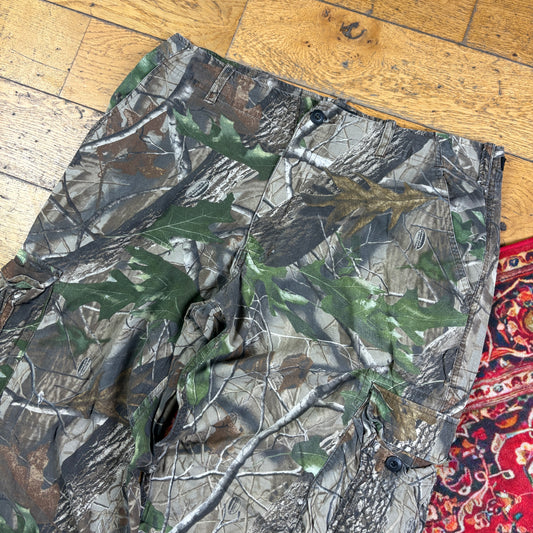 Vintage Real Tree Camo Green Hunting Workwear Trousers - 38