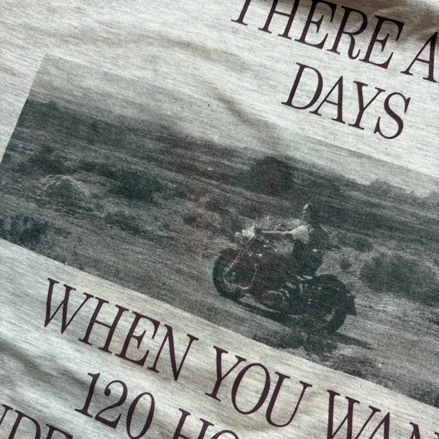 Vintage 1994 Marlboro Classics Grey Motorbike Single Stitch Graphic T-Shirt - L